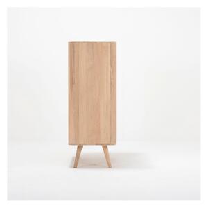 Comodă din lemn de stejar Gazzda Ena One, 90 x 42 x 110 cm