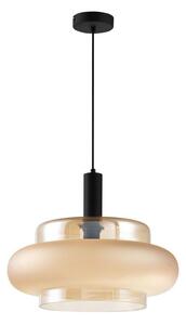 Lustră suspendată BRIZI pe cablu 1xE27/40W/230V bej/fumuriu