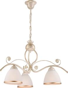 Brilagi - Lustru LED ANTICO cu lanț, 3x E27/60W/230V, 3000K, patină albă