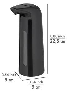 Dozator automat de săpun din plastic negru 0,4 l Larino - Wenko