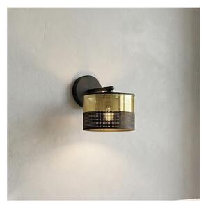 Lampă de perete LUX 1xE27/15W/230V, negru/auriu