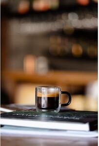 Căni 2 buc. pentru espresso din sticlă 80 ml Carbon – Vialli Design