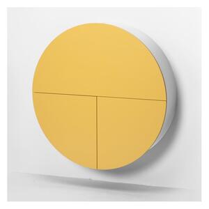 Masă multifuncțională de perete Pill EMKO, alb - galben