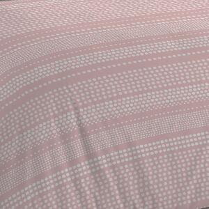 Lenjerie de pat roz-gri 200x200 cm Banded Spots - Cloudsoft