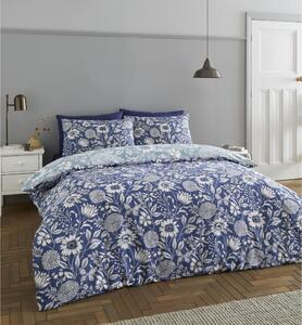 Lenjerie de pat verde-albastru 200x200 cm Tapestry Floral - Catherine Lansfield