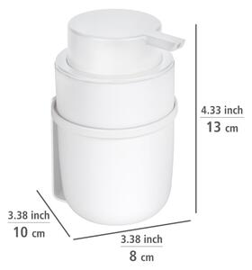 Dozator de săpun alb autoadeziv din plastic 0,25 l Carpino - Wenko