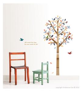 Autocolant Tree and birds