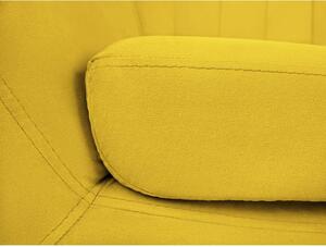 Canapea cu tapițerie din catifea Mazzini Sofas Sardaigne, 158 cm, galben
