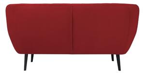 Canapea cu tapițerie din catifea Mazzini Sofas Toscane, 158 cm, roșu