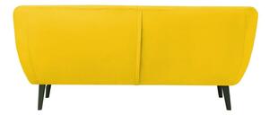 Canapea cu tapițerie din catifea Mazzini Sofas Toscane, 188 cm, galben