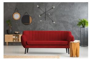 Canapea cu tapițerie din catifea Mazzini Sofas Toscane, 188 cm, roșu