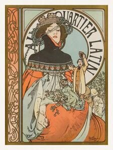 Reproducere Au Quartier Latin (Vintage Art Nouveau) - Alfons / Alphonse Mucha