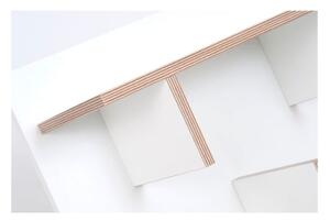 Sistem rafturi de perete TemaHome Bern, lățime 90 cm, alb