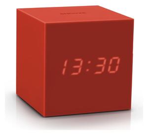 Ceas deșteptător cu LED Gingko Gravity Cube, roșu