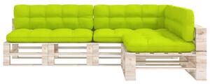 Perne pentru canapea din paleți, 7 buc, verde crud