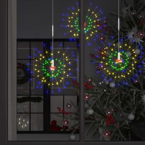 Lampă cu artificii de Crăciun, 140 LED-uri, multicolor, 20 cm