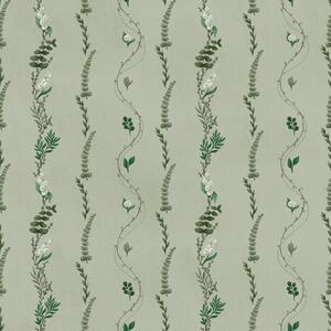 Tapet Viță de vie verticală și crenguțe pe fond verde discret, Tapet flori, a00817v1 : Uwalls.ro