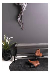 Suport de pantofi negru din lemn de plop Padova - House Nordic