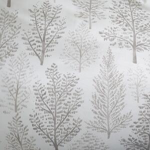 Lenjerie albă/bej pentru pat de o persoană 135x200 cm Wilda Tree - Catherine Lansfield
