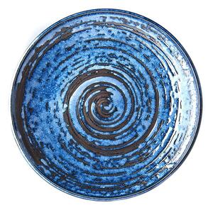 Farfurie din ceramică MIJ Copper Swirl, ø 25 cm, albastru