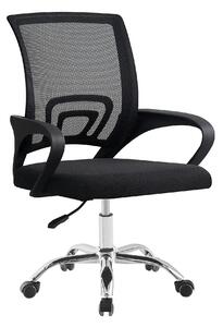 Scaun de birou DEX 4 NEW, negru, material textil/plasă, 57x55x86-94 cm