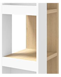 Bibliotecă albă/cu aspect de lemn de stejar 40x114 cm Ella - TemaHome