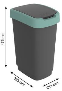 Coș de gunoi din plastic reciclat 25 l Twist - Rotho