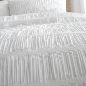 Lenjerie albă pentru pat dublu 200x200 cm Seersucker - Catherine Lansfield