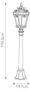 Kichler KL-TOURNAI4-M - Lampă de exterior TOURNAI 1xE27/60W/230V IP44, finisaj bronz