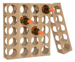 Suport din lemn pentru 5 sticle de vin Wireworks Wine