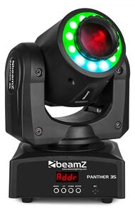Beamz Panther 35, moving head LED spot, LED alb de 35W, LED SMD 12 RGB, negru