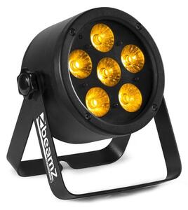 Beamz Professional BAC302, reflector ProPar, 6 x 12 W, Diodele LED RGBWA-UV 6 în 1, funcția de întunecare, cu telecomandă
