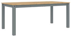 Masă de sufragerie „Panama”, gri, 180x90x75 cm, lemn masiv pin