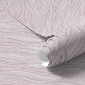 Tapet Valuri texturate, roz pudrat, Tapet abstract, a00688v1 : Uwalls.ro