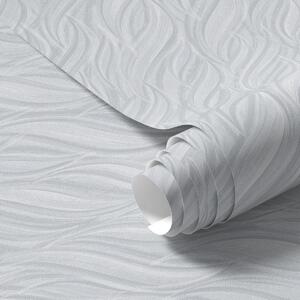 Tapet Valuri texturate, albastru-gri rece, Tapet abstract, a00688v3 : Uwalls.ro