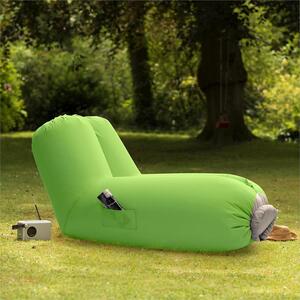 Blumfeldt Airchair, scaun gonflabil, 90x80x150cm, rucsac, lavabil, poliester, verde