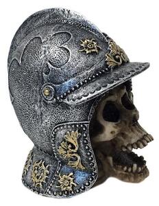 Statueta craniu Cavaler Medieval 10 cm