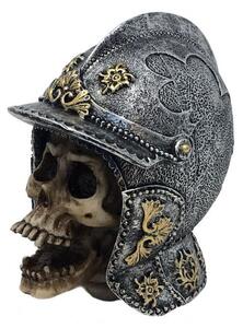 Statueta craniu Cavaler Medieval 10 cm
