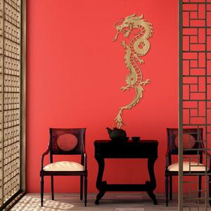 DUBLEZ | Tablou din lemn - Dragon chinezesc
