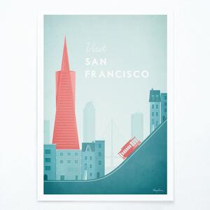Poster Travelposter San Francisco, 50 x 70 cm