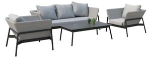 Set mobilier de grădină negru/gri pentru 4 persoane Tyssedal - Bonami Selection