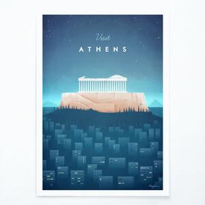 Poster Travelposter Athens, 30 x 40 cm