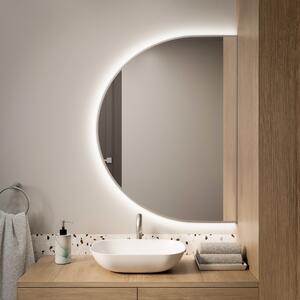 Baltica Design Tiny Border Semi Round oglindă 80x40 cm cu iluminare argint 5904107927312