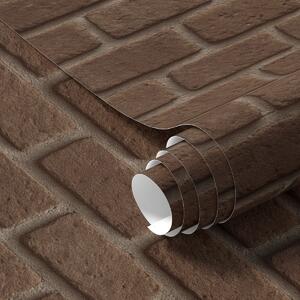 Tapet Textură rustică de cărămidă maro, Tapet loft, a00879 : Uwalls.ro