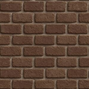 Tapet Textură rustică de cărămidă maro, Tapet loft, a00879 : Uwalls.ro