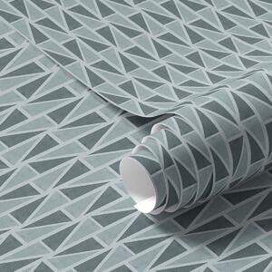 Tapet Grătar din sticlă verde-albăstrui cu bare diagonale, Tapet abstract, a00902 : Uwalls.ro