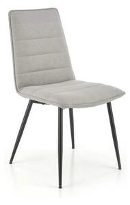 Scaun K493, gri/negru, stofa clasica/metal, 47x60x92 cm