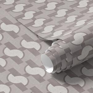 Tapet Plăci modulare mov cu semicercuri legate între ele, Tapet abstract, a00915 : Uwalls.ro