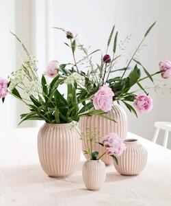 Vază din gresie Kähler Design Hammershoi, înălțime 20 cm, roz