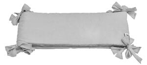 Protecție din in pentru pătuț BELLAMY Stone Gray, 23,5 x 198 cm, gri